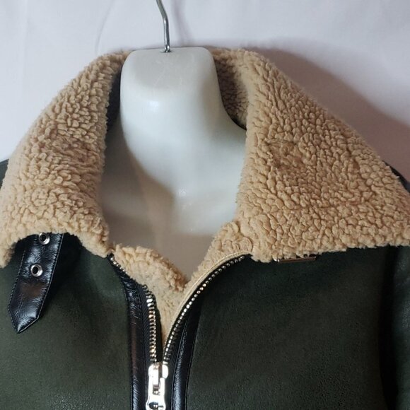 Moon River Ladies Sherpa Jacket Hunter Green Adjustable sides Women's S… - Picture 3 of 13